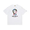 High Quality Formal Ape Cartoon Printed Logo Pattern Men's Regular Fit O-Neck Short Sleeve 100% Cotton Knitted 280 Grams T-Shirt
