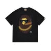 High Quality Formal Ape Cartoon Printed Logo Pattern Men's Regular Fit O-Neck Short Sleeve 100% Cotton Knitted 280 Grams T-Shirt
