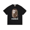 High Quality Formal Ape Cartoon Printed Logo Pattern Men's Regular Fit O-Neck Short Sleeve 100% Cotton Knitted 280 Grams T-Shirt