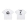 High Quality Formal Ape Cartoon Printed Logo Pattern Men's Regular Fit O-Neck Short Sleeve 100% Cotton Knitted 280 Grams T-Shirt