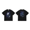 High Quality Formal Ape Cartoon Printed Logo Pattern Men's Regular Fit O-Neck Short Sleeve 100% Cotton Knitted 280 Grams T-Shirt