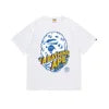 High Quality Formal Ape Cartoon Printed Logo Pattern Men's Regular Fit O-Neck Short Sleeve 100% Cotton Knitted 280 Grams T-Shirt