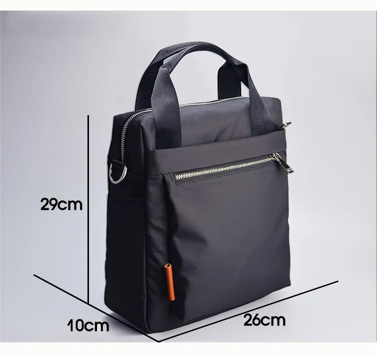 New Men's Shoulder Bags Waterproof Wear-resistant Multi-function Large-capacity Vertical Simple Business Outdoor Casual  Handba