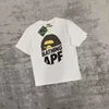 High Quality Formal Ape Cartoon Printed Logo Pattern Men's Regular Fit O-Neck Short Sleeve 100% Cotton Knitted 280 Grams T-Shirt