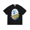 High Quality Formal Ape Cartoon Printed Logo Pattern Men's Regular Fit O-Neck Short Sleeve 100% Cotton Knitted 280 Grams T-Shirt