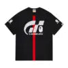 High Quality New Style Brand Fashion Designer Men's Trendy Loose Printed Satin 100% Cotton Casual Sports T-Shirt