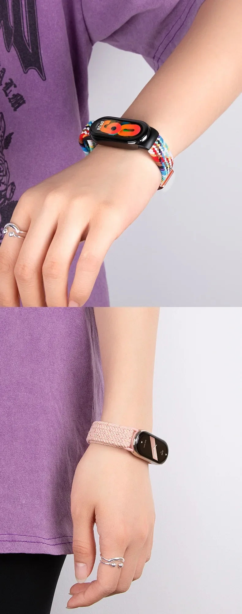Nylon Strap for Xiaomi Mi Band 9/8 High Quality Breathable Sports Wristband Accessories for Mi Band 10 9 NFC Replace 2030