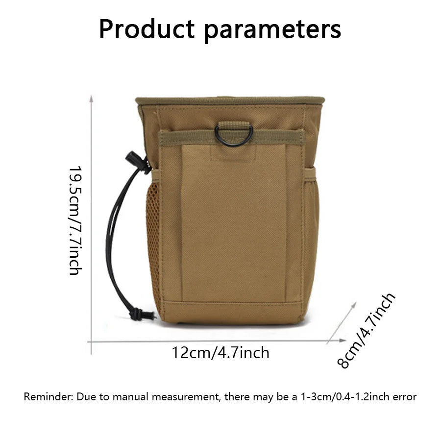 2024 New Outdoor 3-5L Camouflage Molle 600D Nylon Dump Drop Pouch Recycle Waist Pack Bags Accessories Bag Pouches ﻿