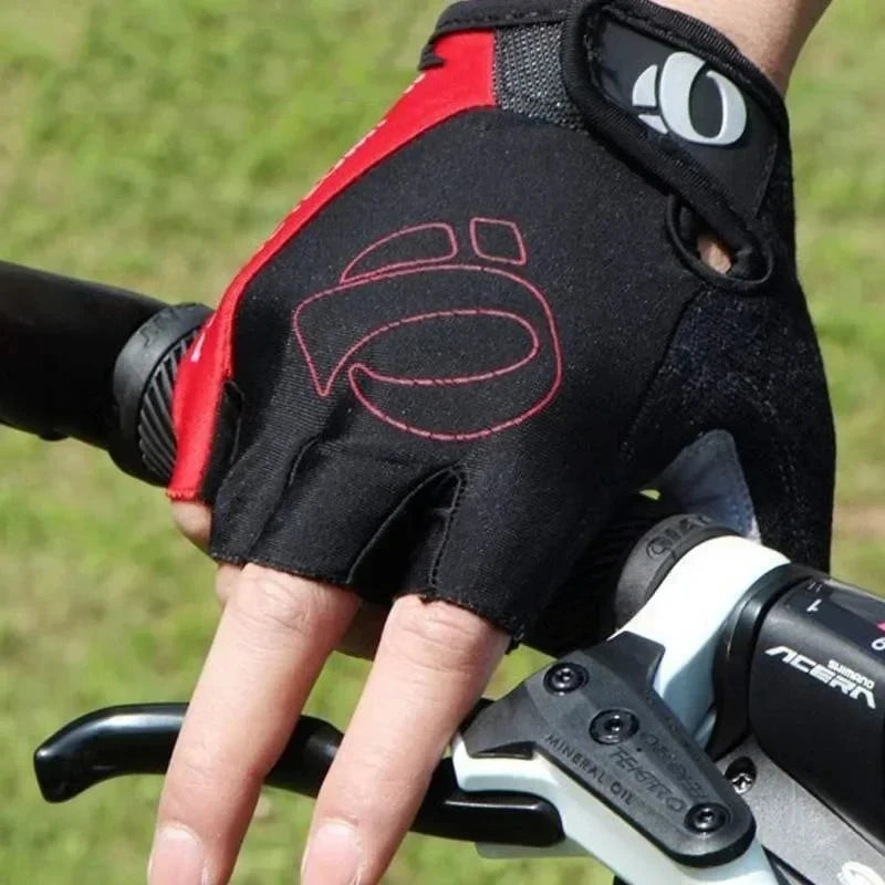 1Pair Gel Half Finger MTB Road Bike Gloves Anti-Slip Anti-Sweat Shockproof Cycling Bicycle Gloves for Left-Right Hand