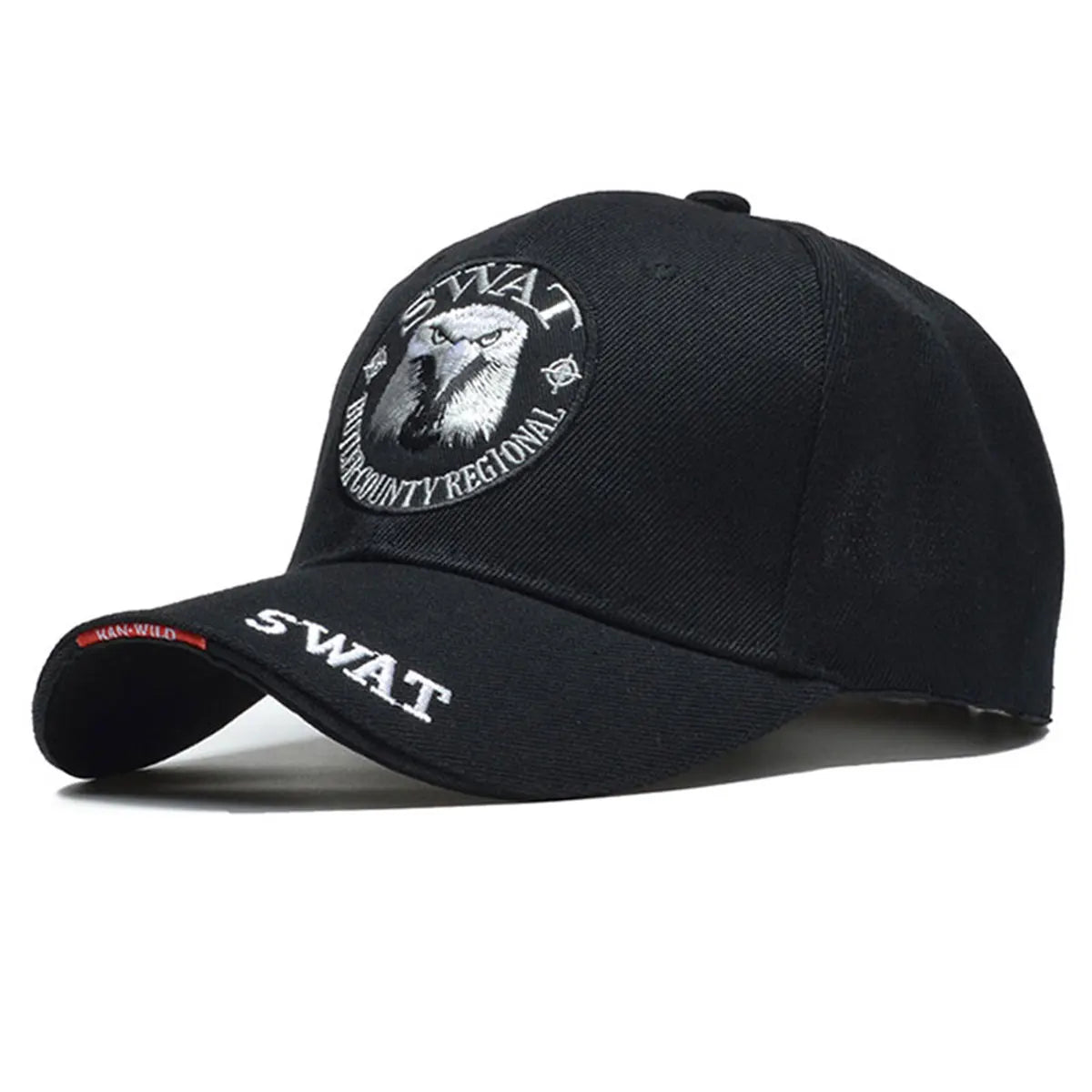 1piece Unisex SWAT Eagle Embroidered Baseball Cap Outdoor Adjustable Sunscreen Leisure Hat Spring Autumn Travel Tourism Vacation