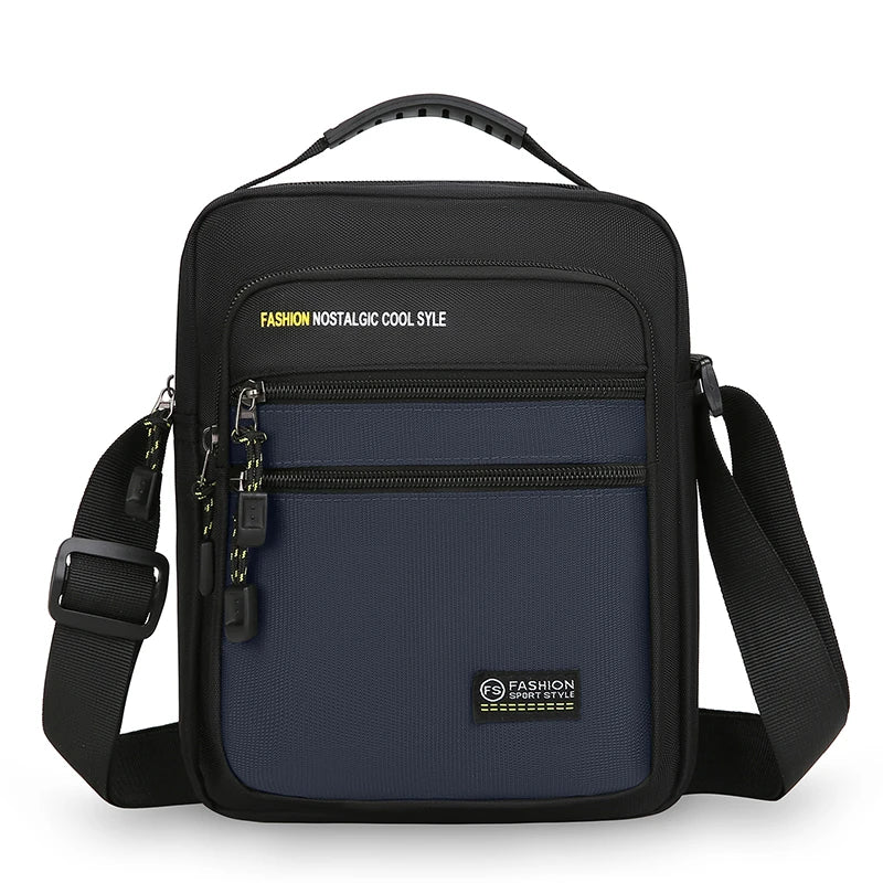 New Fashion Oxford Men Crossbody Bag Single Shoulder Bags Big Capacity Storage Bag Fashion Multi-Pockets Business Crossbody Bags