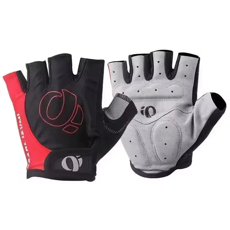 1Pair Gel Half Finger MTB Road Bike Gloves Anti-Slip Anti-Sweat Shockproof Cycling Bicycle Gloves for Left-Right Hand