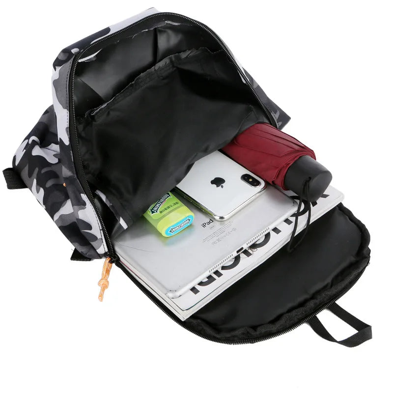 HOMEFISH Lightweight Sports Backpack for Men, Outdoor Casual Backpack, Fashion Versatile Student School Bag