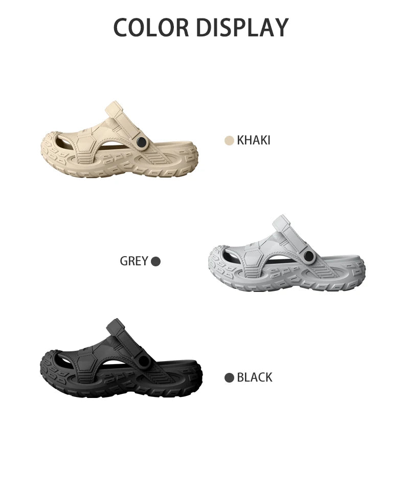 Men's Outdoor Summer Wearable Clog Shoes Anti-Slip Breathable Odor-Resistant Slip-Resistant Sandals