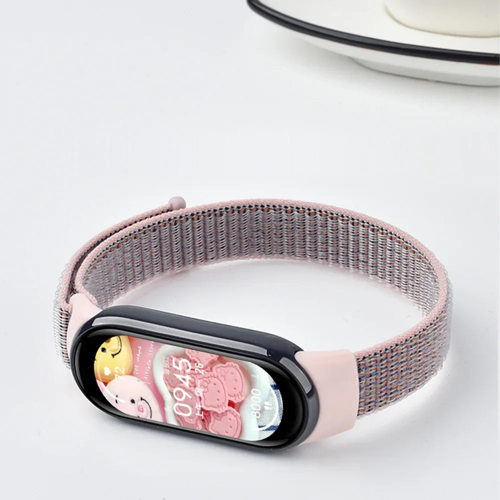 Nylon loop watchband For Xiaomi mi Band 8 Sport miband8 NFC Correa Breathable Replacement Bracelet smart band 8 Strap smartwatch
