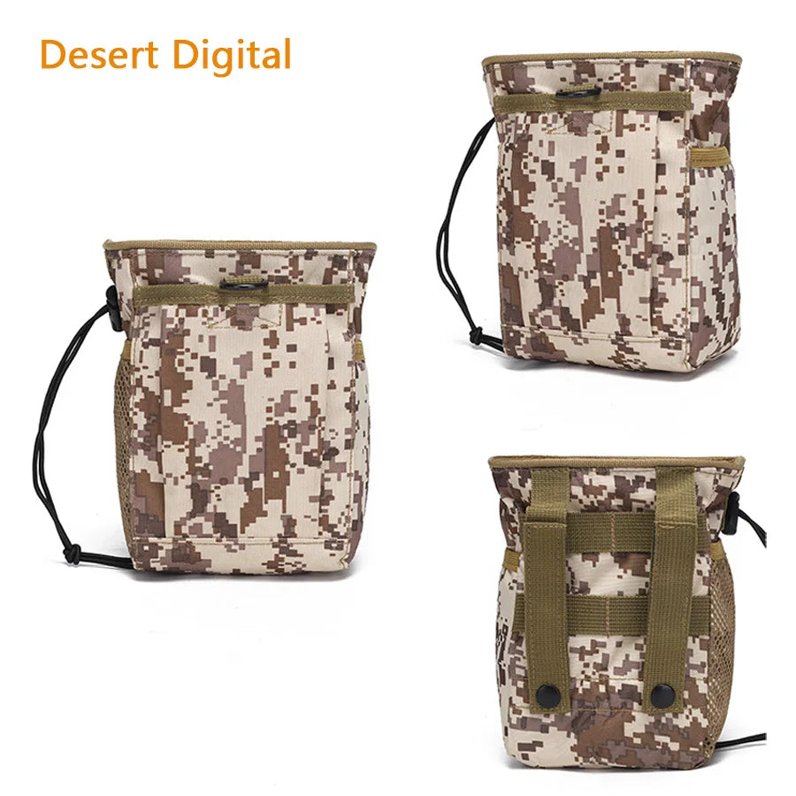 2024 New Outdoor 3-5L Camouflage Molle 600D Nylon Dump Drop Pouch Recycle Waist Pack Bags Accessories Bag Pouches ﻿