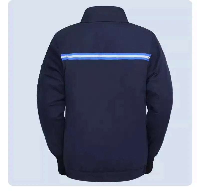 2023 Winter Thickened Warm Cotton Jacket Dirt Resistant Wear Resistant Workwear Protective Clothing Outerwear for Labor