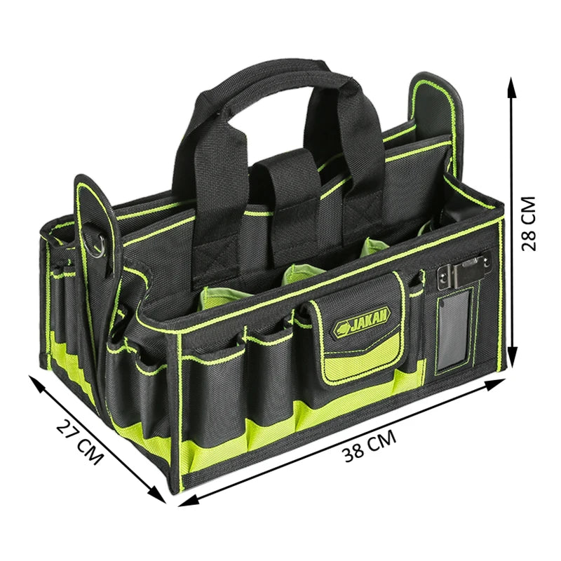 40-POCKETS Tool Tote, Tool Bag Organizer, Electrician Tool Bag, HVAC Tool Bag, Tool Caddy, Tool Bags for Electricians