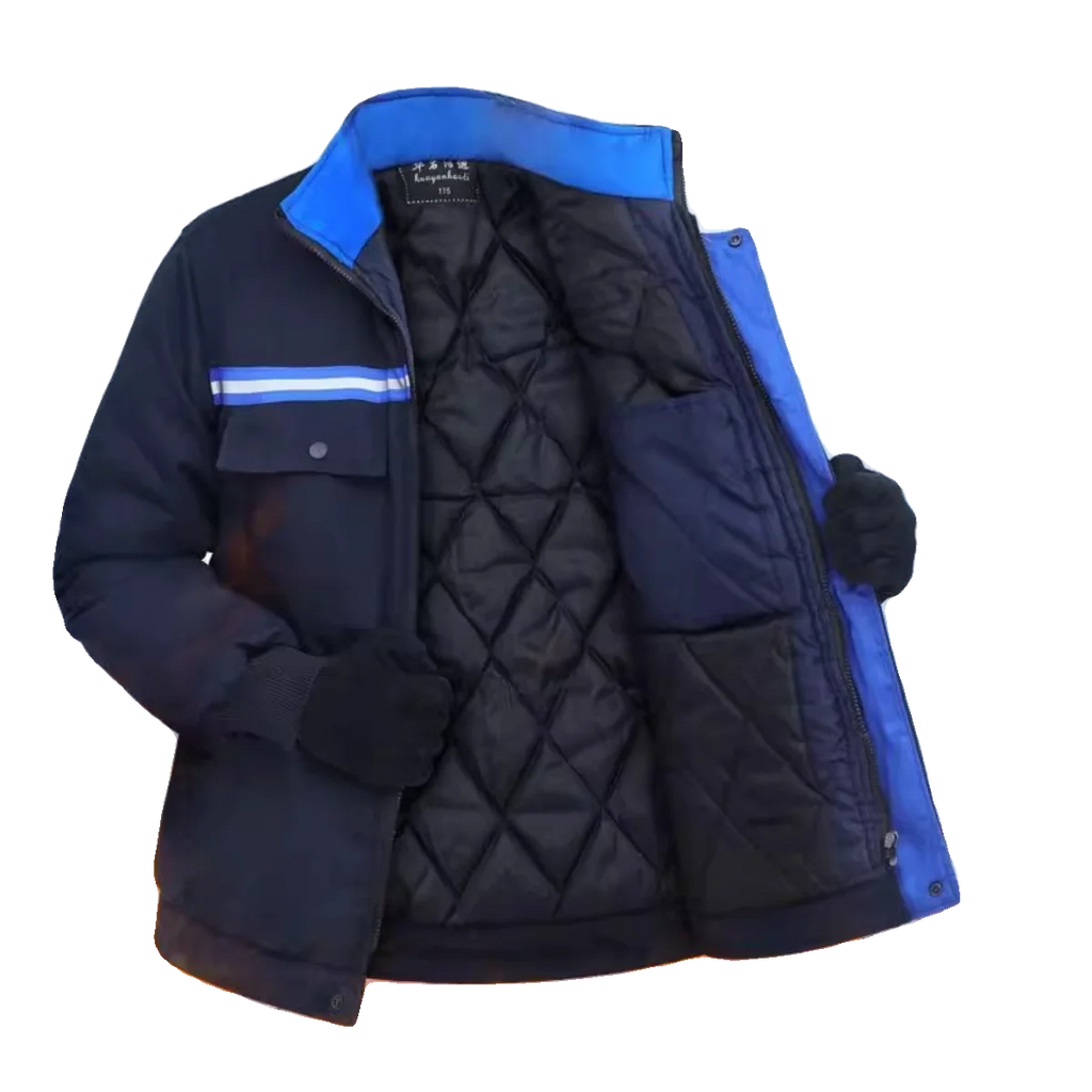 2023 Winter Thickened Warm Cotton Jacket Dirt Resistant Wear Resistant Workwear Protective Clothing Outerwear for Labor