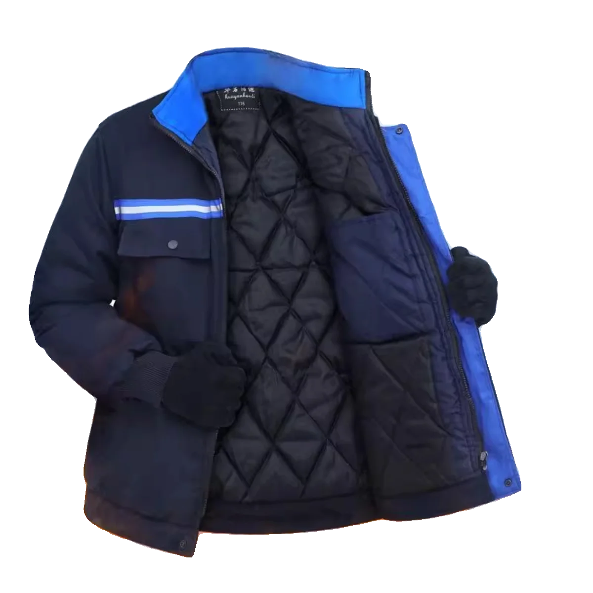 2023 Winter Thickened Warm Cotton Jacket Dirt Resistant Wear Resistant Workwear Protective Clothing Outerwear for Labor