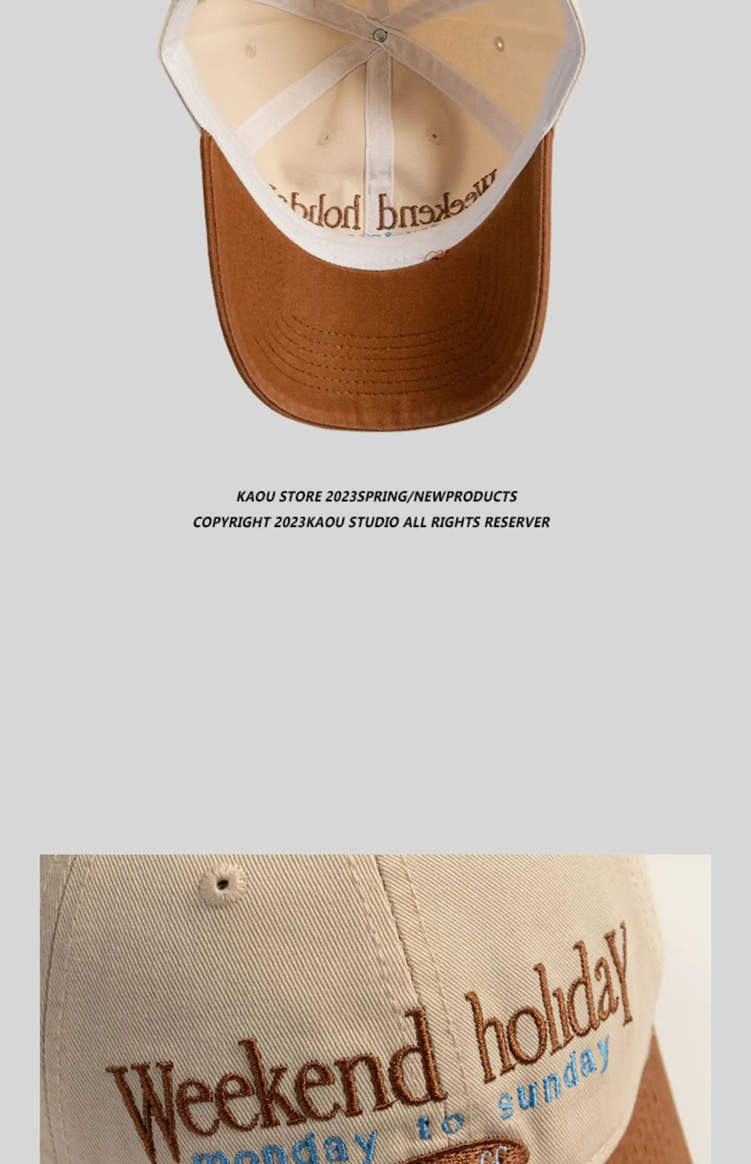 Baseball Cap  Contrast Color Fashion Children's Peaked Cap Korean Style Trendy Men and Women Big Head Circumference Couple Hat