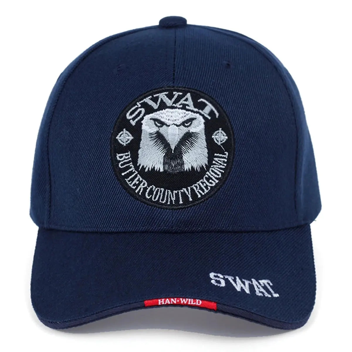1piece Unisex SWAT Eagle Embroidered Baseball Cap Outdoor Adjustable Sunscreen Leisure Hat Spring Autumn Travel Tourism Vacation
