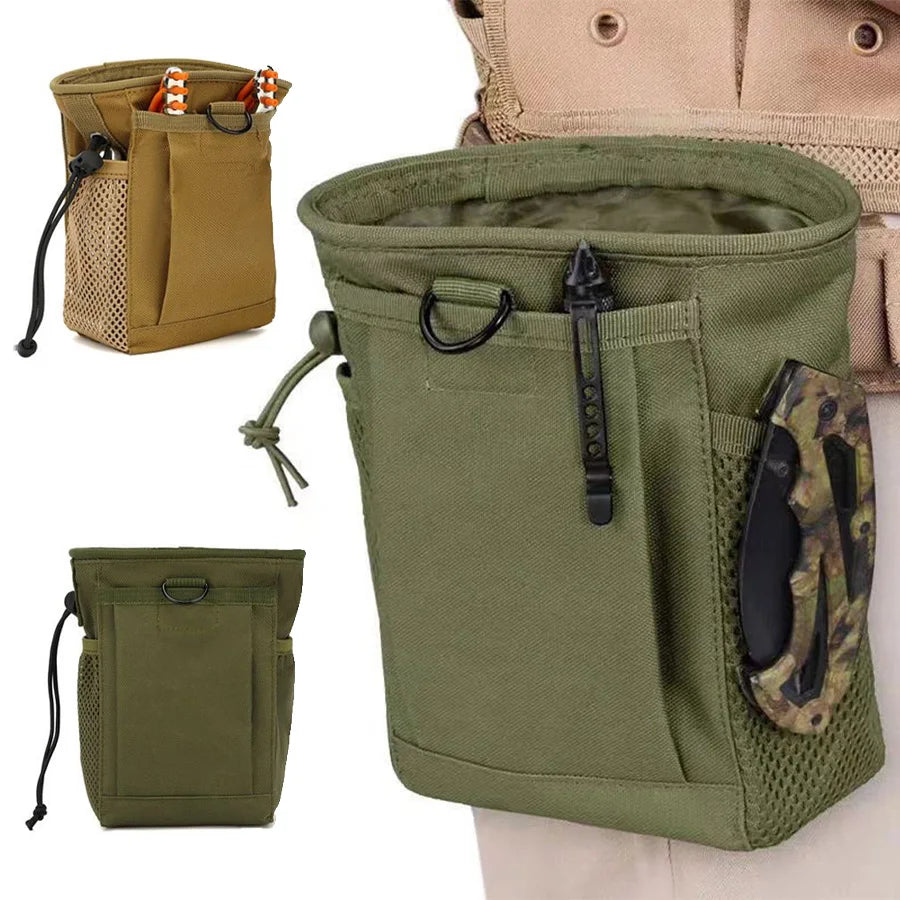2024 New Outdoor 3-5L Camouflage Molle 600D Nylon Dump Drop Pouch Recycle Waist Pack Bags Accessories Bag Pouches ﻿