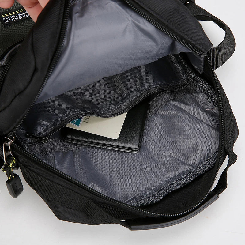 New Fashion Oxford Men Crossbody Bag Single Shoulder Bags Big Capacity Storage Bag Fashion Multi-Pockets Business Crossbody Bags