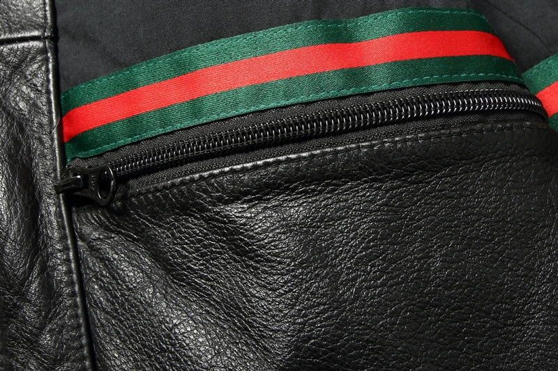 Men Cowhide Coat Vintage Men Leather Jacket Genuine Leather Clothes Men's Winter Jacket Motorcycle Biker Jackets