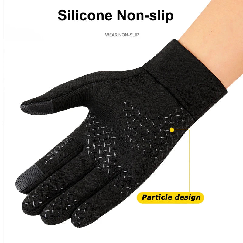 Winter Warm Gloves Touch Screen Windproof Cold-proof Cycling Gloves, Men's Women's Running, Hiking Skiing Gloves