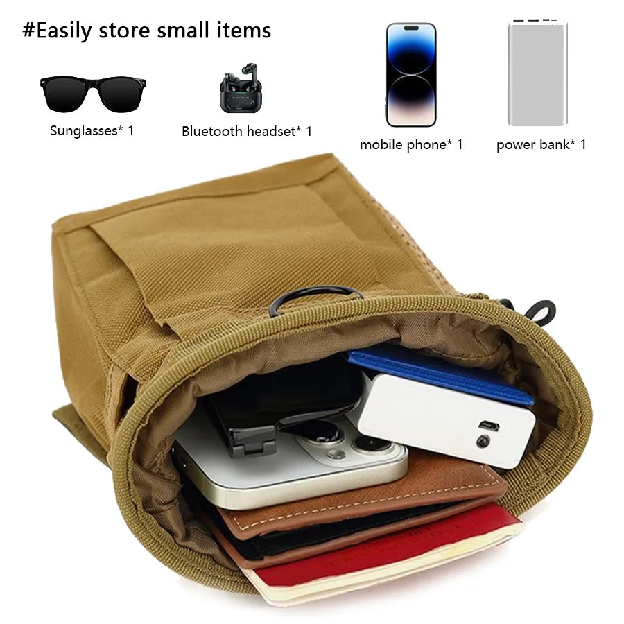 2024 New Outdoor 3-5L Camouflage Molle 600D Nylon Dump Drop Pouch Recycle Waist Pack Bags Accessories Bag Pouches ﻿