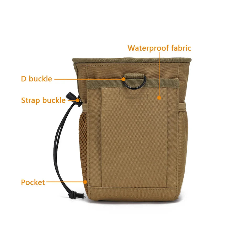 2024 New Outdoor 3-5L Camouflage Molle 600D Nylon Dump Drop Pouch Recycle Waist Pack Bags Accessories Bag Pouches ﻿