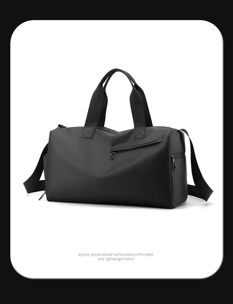 Zipper Large Capacity Oxford Travel Bags Solid Fitness Bags Thickened Fabric High Capacity Waterproof Luggage Sports Bags