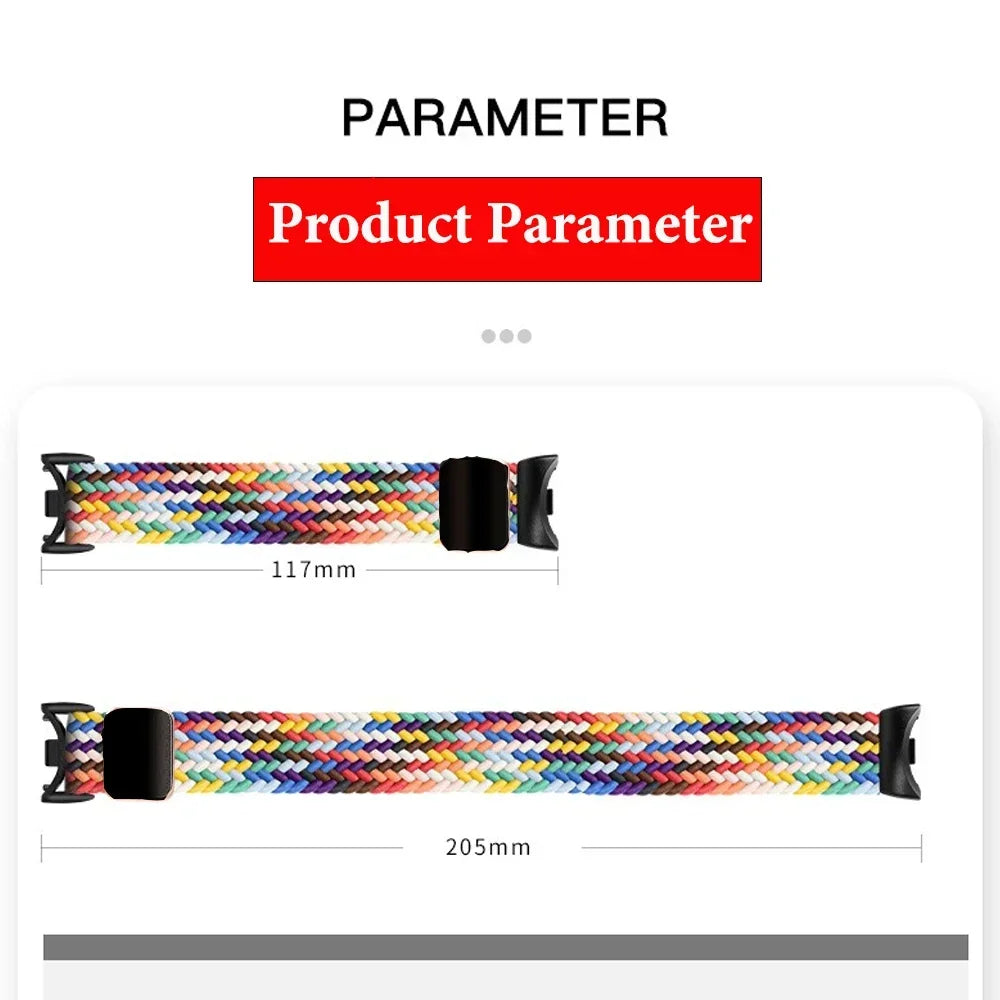 Nylon Strap for Xiaomi Mi Band 9/8 High Quality Breathable Sports Wristband Accessories for Mi Band 10 9 NFC Replace 2030