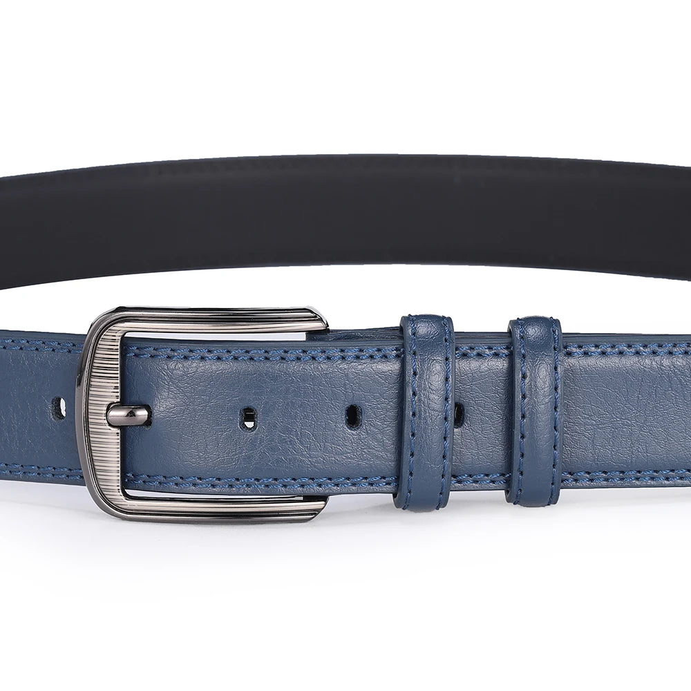 Men's Cowhide Pin Buckle Belt Fashion Genuine Leather Belt for Men High Quality Casual Jeans Belt Male Luxury Designer Business