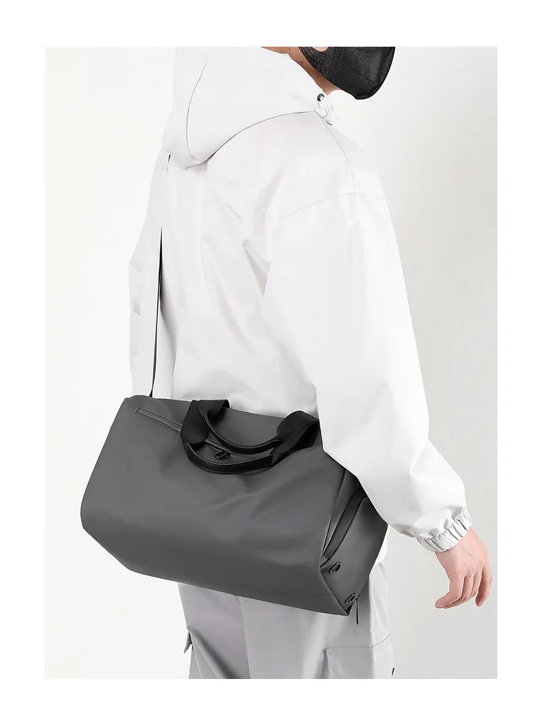 Zipper Large Capacity Oxford Travel Bags Solid Fitness Bags Thickened Fabric High Capacity Waterproof Luggage Sports Bags