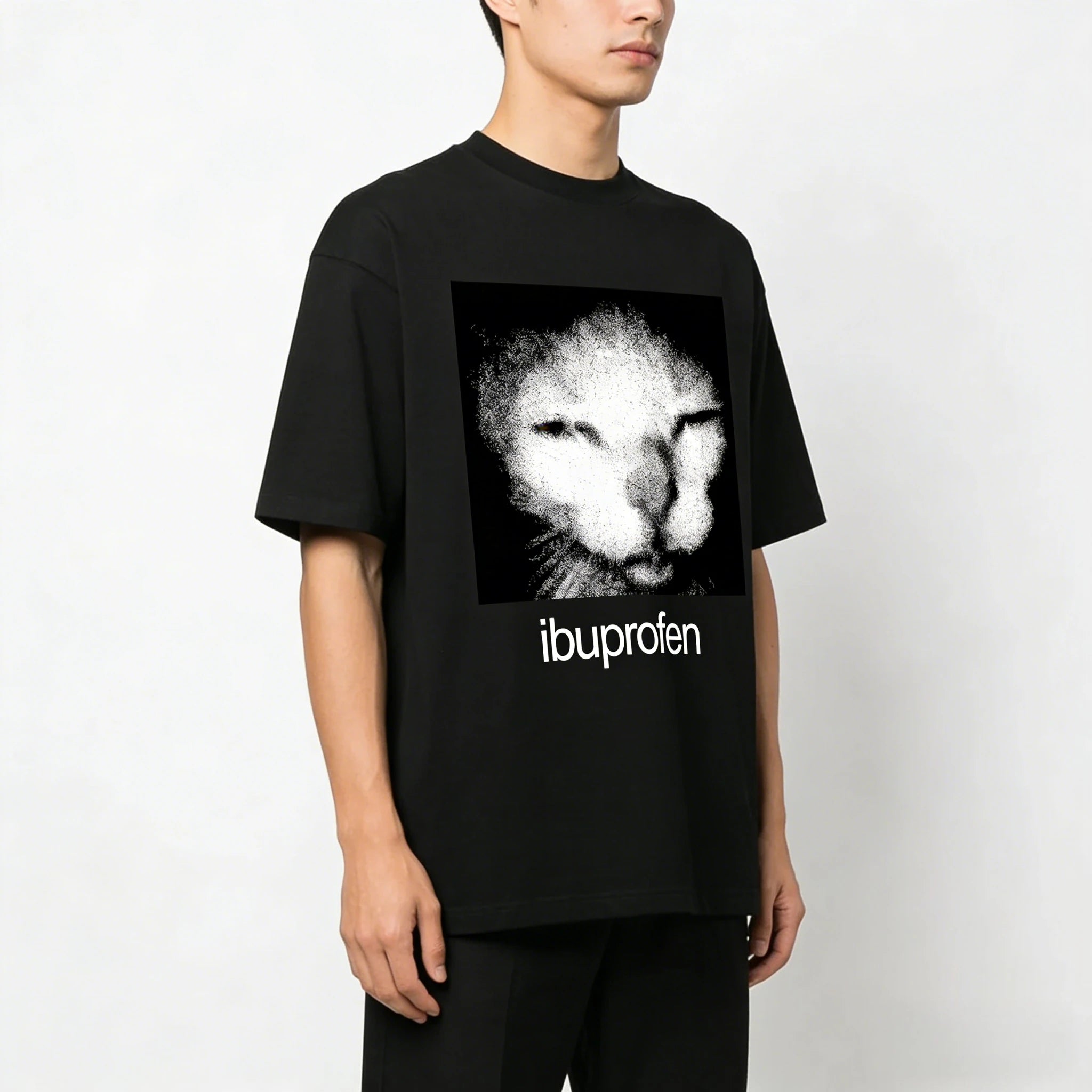 2026 Vintage Funny Ibuprofen Cat Meme Graphic Tees Men Women Humor Fashion T Shirts Oversized Casual Streetwear T-shirt Y2K Tops