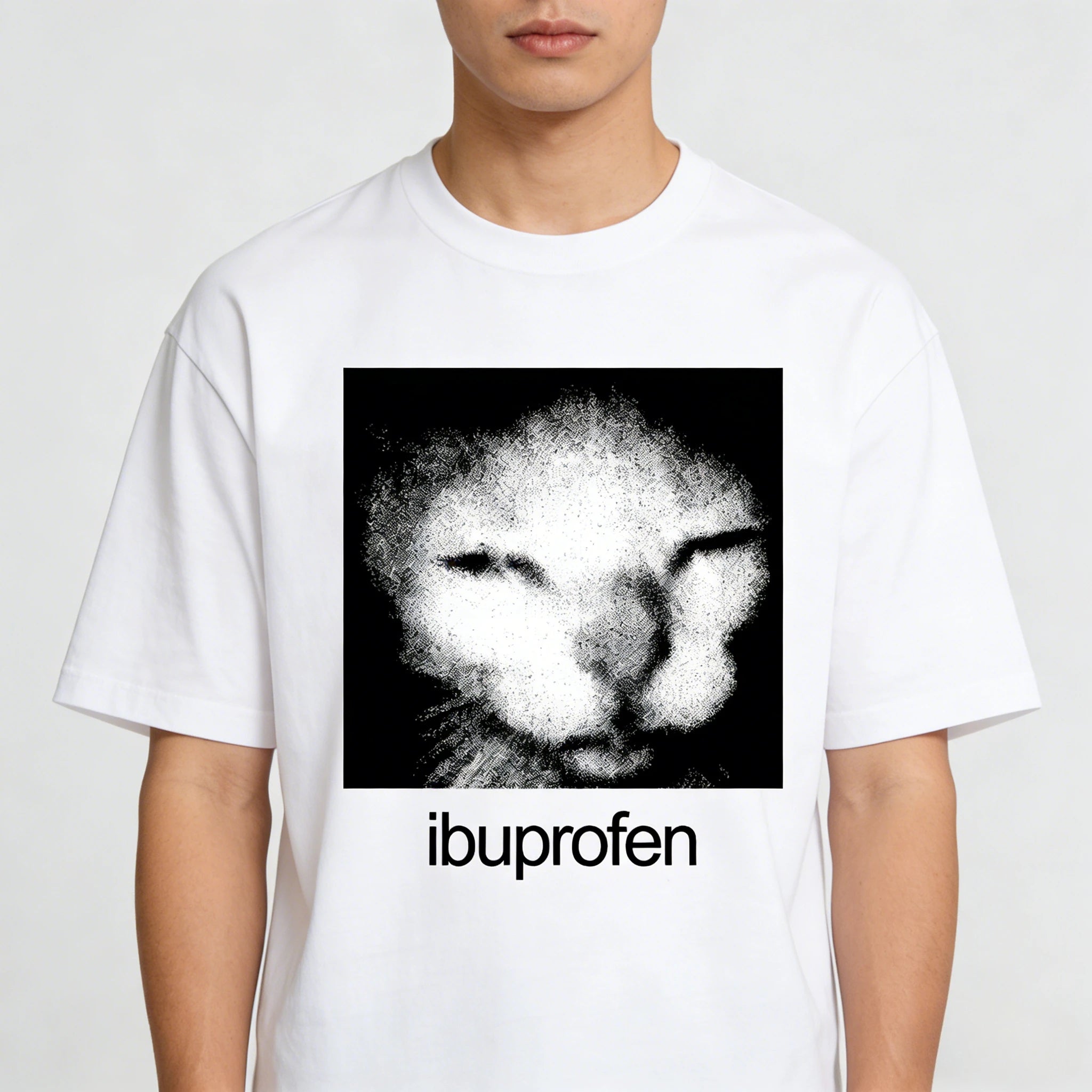 2026 Vintage Funny Ibuprofen Cat Meme Graphic Tees Men Women Humor Fashion T Shirts Oversized Casual Streetwear T-shirt Y2K Tops