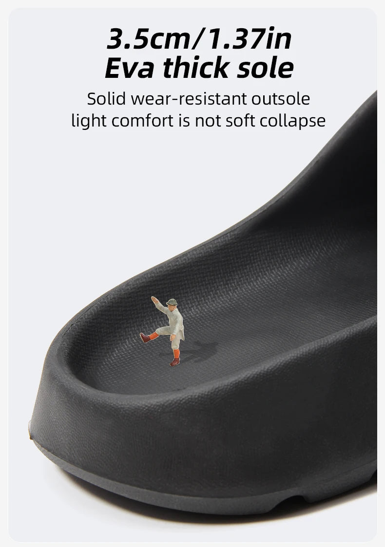 Coconut Slippers Feel like Stepping on Clouds Thick-soled Sandals Summer New Non-slip Wearing Sandals（Shoebox not included）